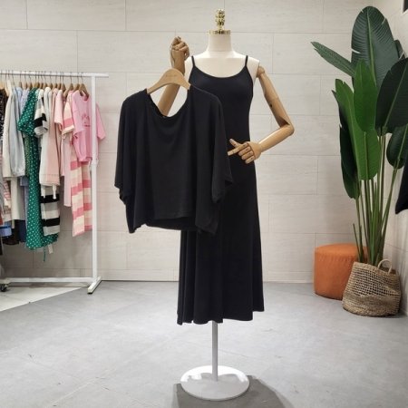 롱 원피스 티셔츠세트