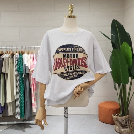 빈티지 프린팅 반팔 티셔츠