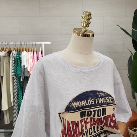 빈티지 프린팅 반팔 티셔츠