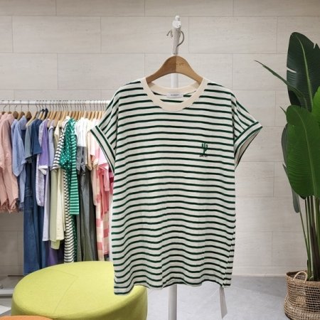 선인장 자수 단카브라 티셔츠