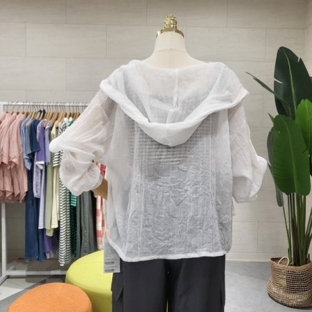 썸머 거즈 후드셔츠