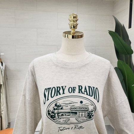 스토리 프린팅 티셔츠