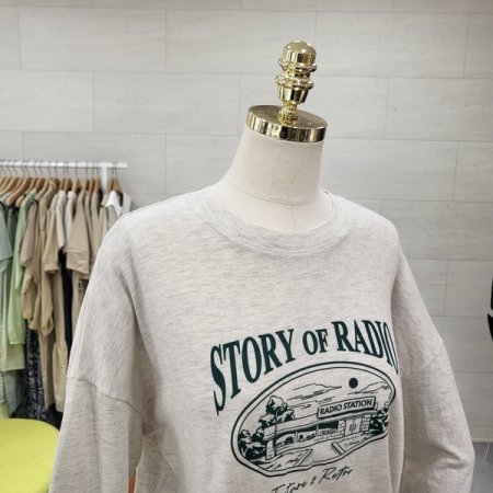 스토리 프린팅 티셔츠