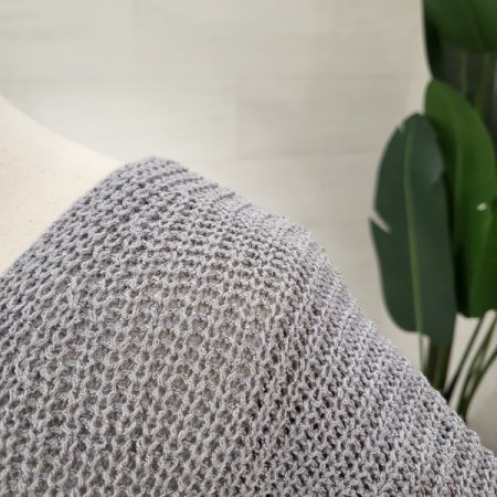 하찌 짜임 브이넥니트