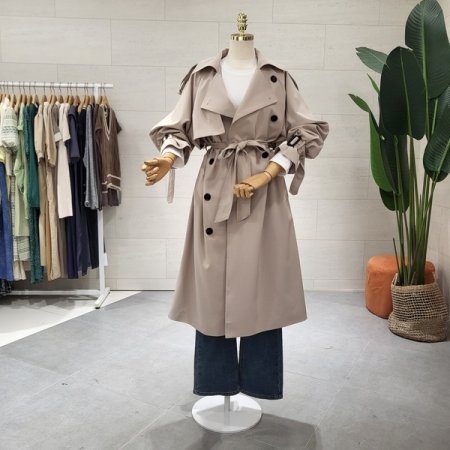 루즈핏 더블 트렌치코트