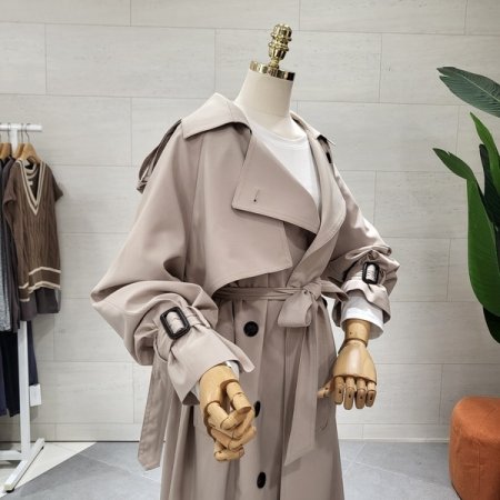 루즈핏 더블 트렌치코트