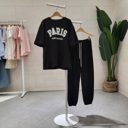 파레터링 반팔 조거세트