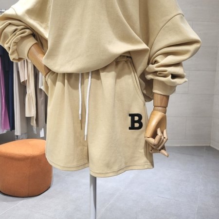 가슴 B자수 반바지 세트