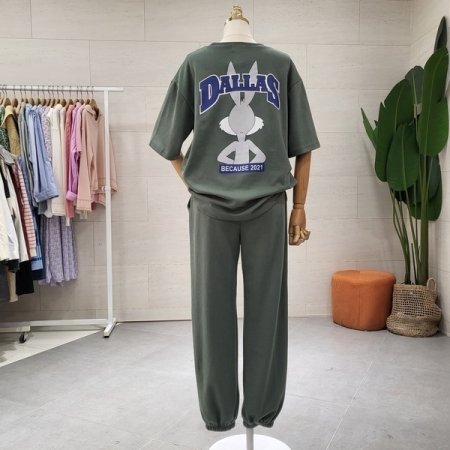 달라 반팔 조거팬츠세트