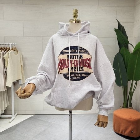 루즈핏 빈티지 할리후드맨투맨