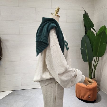 파 레터링 긴팔 조거세트