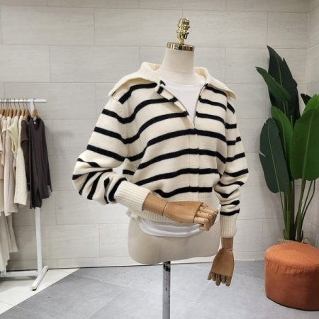 데일리 단집업 니트가디건