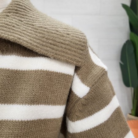 데일리 단집업 니트가디건