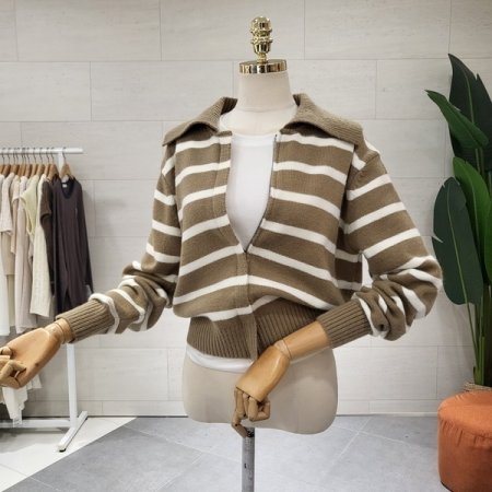 데일리 단집업 니트가디건