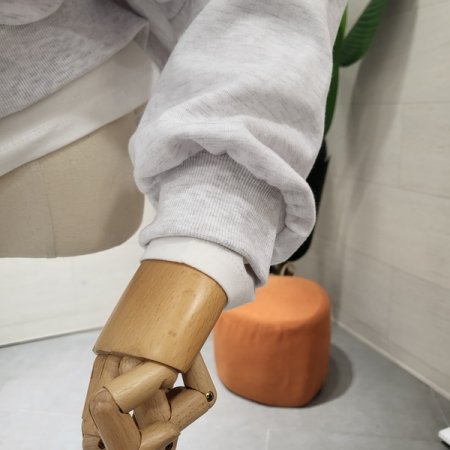 루즈핏 발포아미 후드티셔츠