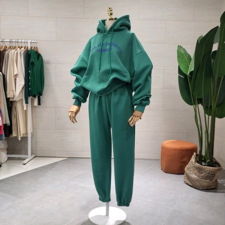 라켓 기모후드 조거세트