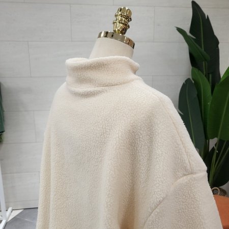 밑단 조리개 뽀글이 맨투맨