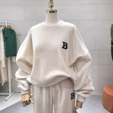 포슬 후리스B자수 조거세트