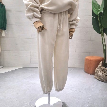 포슬 후리스B자수 조거세트