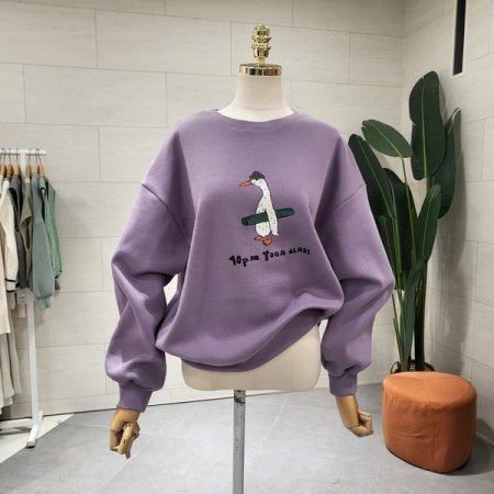 화이트덕 기모맨투맨