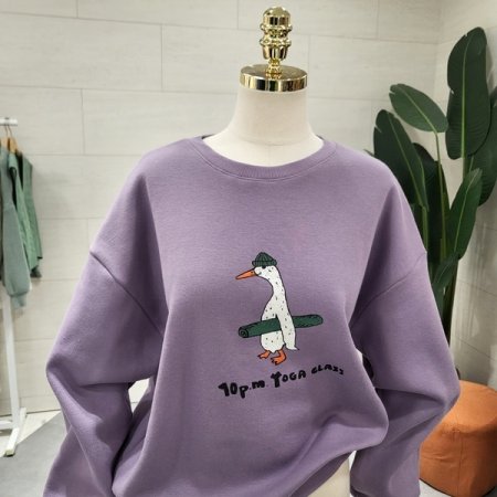 화이트덕 기모맨투맨