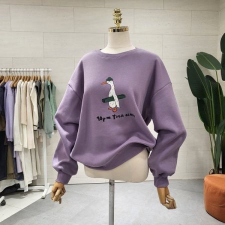 화이트덕 기모맨투맨