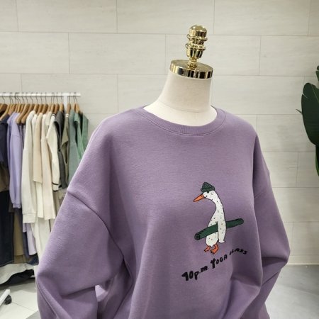 화이트덕 기모맨투맨