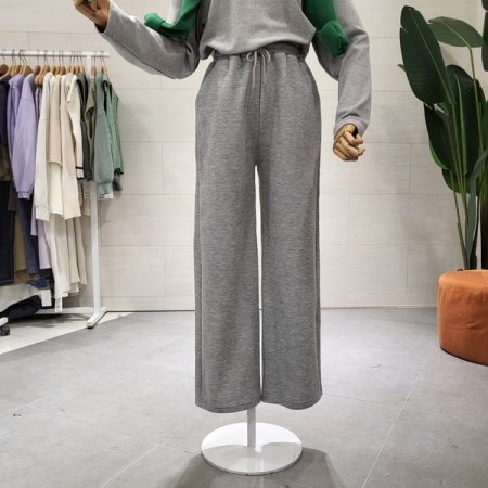 기모 일자통 밴드팬츠