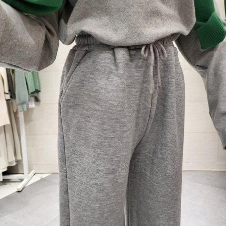 기모 일자통 밴드팬츠