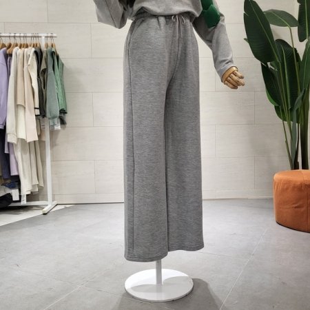 기모 일자통 밴드팬츠