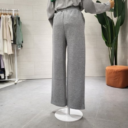 기모 일자통 밴드팬츠