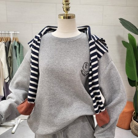 기모 찰리 브라운 팬츠세트