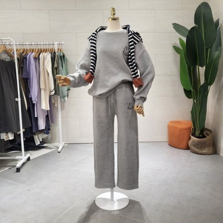 기모 찰리 브라운 팬츠세트