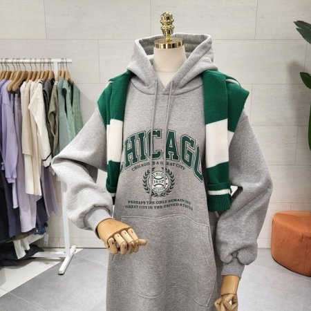 기모 카고 후드원피스