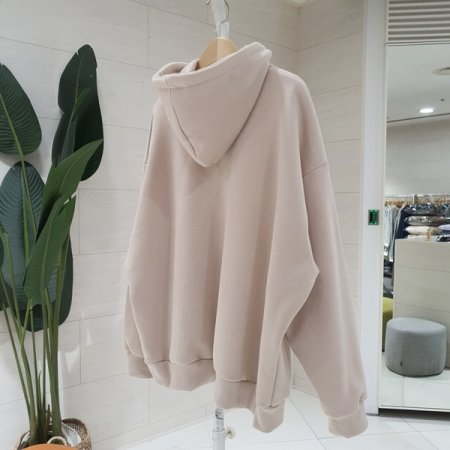 기모 테디자수 반집업 후드맨투맨