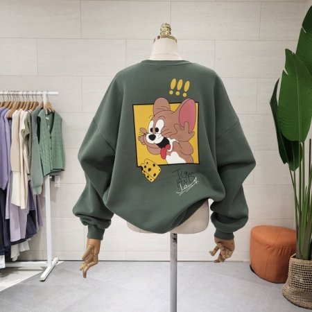 기모 치즈제리 맨투맨