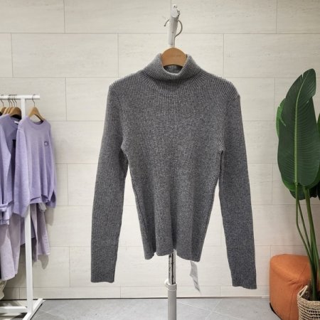 베이직 골지 목폴라 니트티셔츠