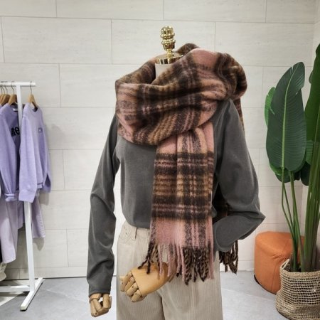 포슬 캔디체크 머플러