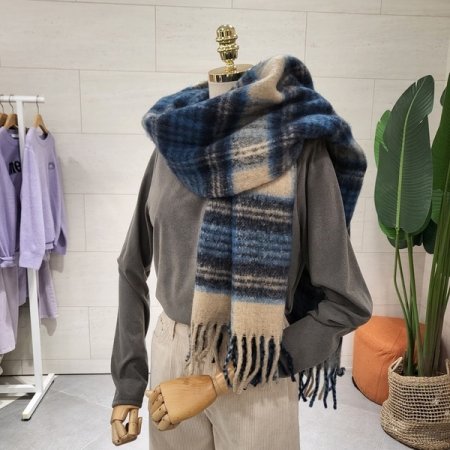 포슬 캔디체크 머플러