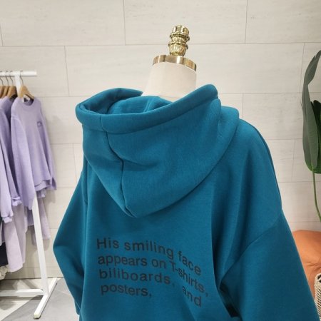 기모 포스터 후드맨투맨