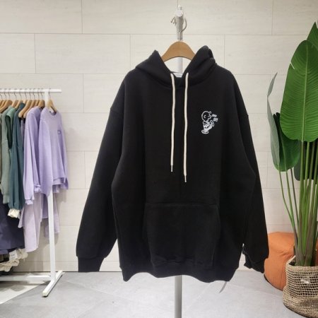 기모 박시핏 킥찰리 후드맨투맨