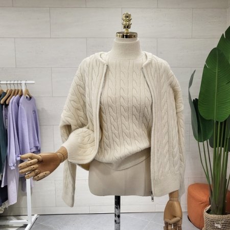 꽈라운드 폴라이너 세트가디건