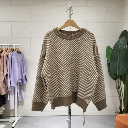 헤링본 톡톡 라운드니트