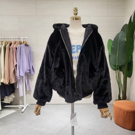 리버서블 양털 야상점퍼