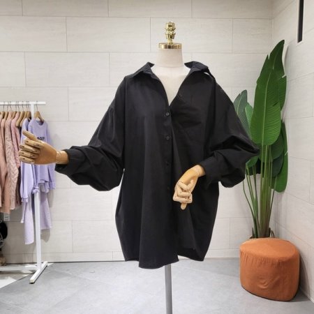 박시핏 옥스퍼드 셔츠