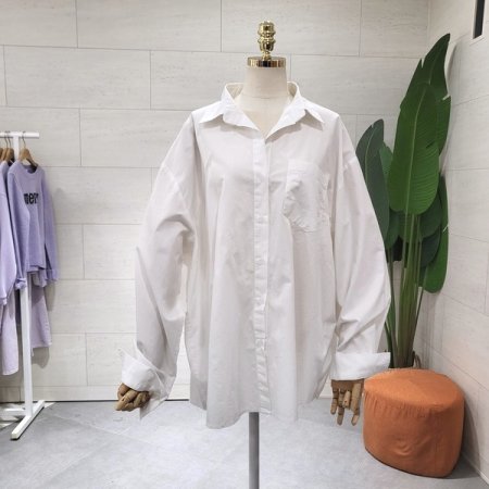 박시핏 옥스퍼드 셔츠