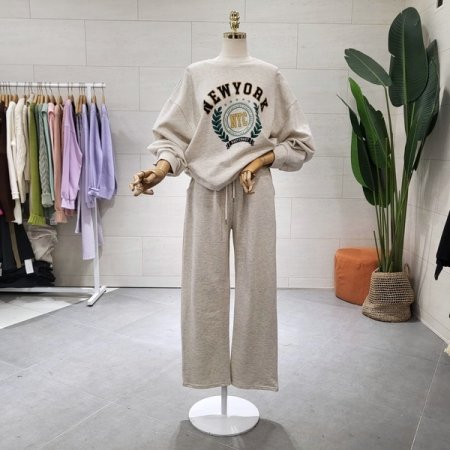 스타뉴 면쭈리 팬츠세트