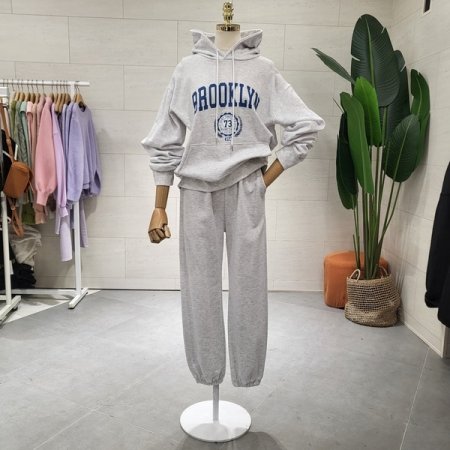 브루 후드맨투맨 조거세트