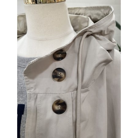 디아 후드 바바리코트