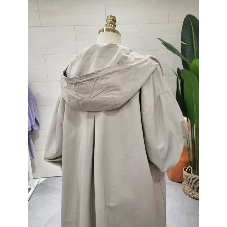 디아 후드 바바리코트